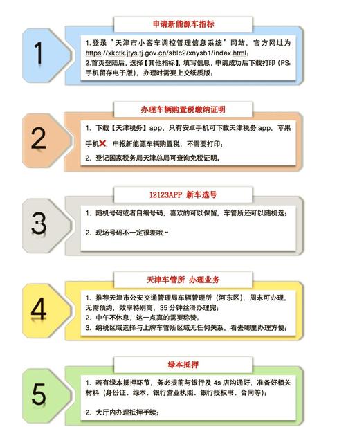 车牌办理注意事项图表